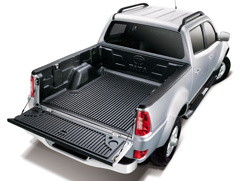 Tata Xenon XT Exterior Huge Bed Liner Space Deck at the Back